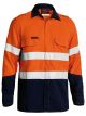 TenCate Tecasafe® Plus Taped Two Tone Hi Vis FR Non Vented Shirt - Long Sleeve