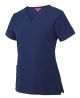 JB's LADIES NU SCRUB TOP STORM