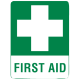Large Metal First Aid Sign 60 x 45cm