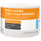 AEROCREPE Medium Cotton Crepe Bandage 2.5cm x 4M Wrap / 12
