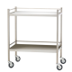 Medium Stainless Steel Trolley with Rails 80 x 50 x 97cm