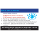 AEROGUIDE Eye Wound First Aid Card