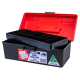 AEROCASE Red and Black Plastic Tacklebox with Liftout Tray 15 x 29 x 11.5cm