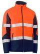 Taped Hi Vis Puffer Jacket with Stand Collar