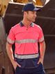Taped Hi Vis Polyester Mesh Polo