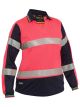Women's Taped Two Tone Hi Vis V-Neck Polo