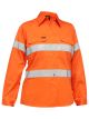 Women's Taped Hi Vis Cool Lightweight Drill Shirt