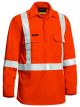 TenCate Tecasafe® Plus Taped hi Vis Closed Front Lightweight FR Shirt - Long Sleeve