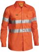 Taped Hi Vis Drill Shirt-Orange