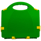 AEROCASE Medium Green and Yellow Neat Plastic Case 28 x 27 x 9.5cm (for AFAK4P)