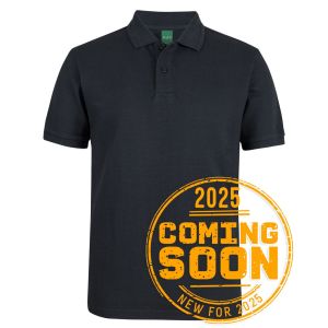 C of C 320G POPCORN COTTON POLO BLACK - 3XS