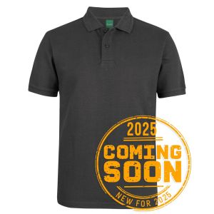C of C 320G POPCORN COTTON POLO GUNMETAL - 3XS