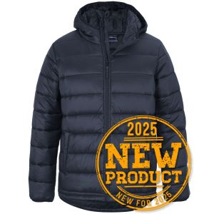 JB's URBAN HOODED PUFFER JACKET NAVY - 3XS