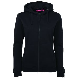 JB's LADIES FULL ZIP FLEECY HOODIE