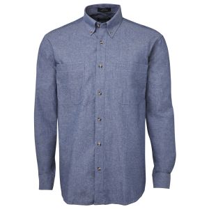 JB's L/S CHAMBRAY SHIRT BLUE/BLUE