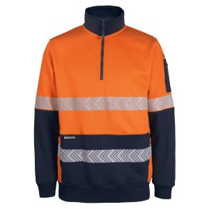 JB's HV 330G 1/2 ZIP SEGMENTED TAPE FLEECE
