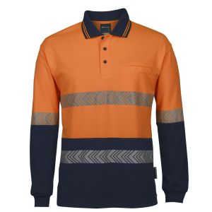 JB's HV L/S SEGMENTED TAPE POLO