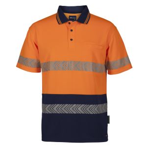 JB's HV S/S SEGMENTED TAPE POLO