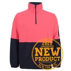JB's HV 1/2 ZIP POLAR HV PINK/NAVY -3XL