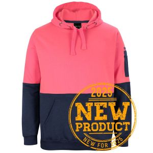 JB's HV PULL OVER HOODIE HV PINK/NAVY - 2XS