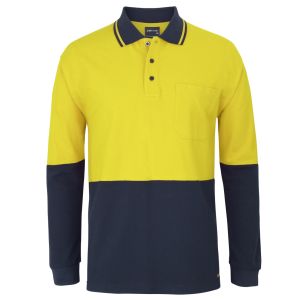 JB's HV L/S COTTON PIQUE TRAD POLO