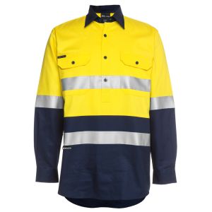 JB's HV (D+N) CLOSE FRONT L/S 190G SHIRT