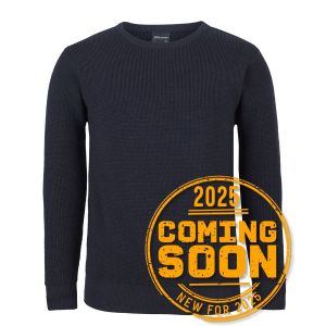 JB's CHUNKY CREW NECK JUMPER NAVY - 3XS