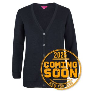 JB's LADIES ANTI-BACTERIAL ISO 20645 CARDIGAN NAVY - 08