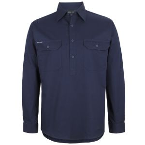 JB's CLOSE FRONT L/S 150G WORK SHIRT