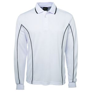 PODIUM L/S PIPING POLO