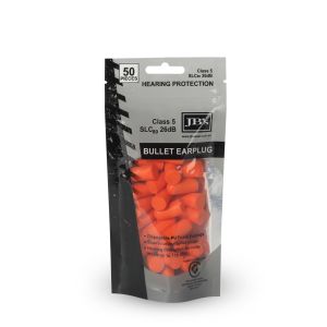 JB's BULLET SHAPED EARPLUG (50 PIECES)