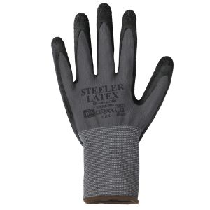 JB's STEELER CRINKLE LATEX GLOVE (12PK) 11