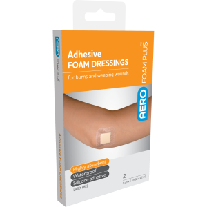 AEROFOAM PLUS Adhesive Foam Dressings 5 x 5cm Box/2