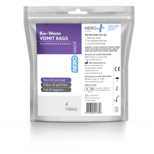 AEROWASTE Bio-Waste Vomit Bag 1500ml Bag/4