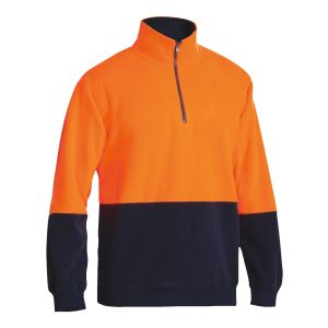 Hi Vis Polar fleece Zip Pullover