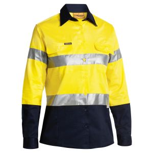 Women's Taped Hi Vis Drill Shirt