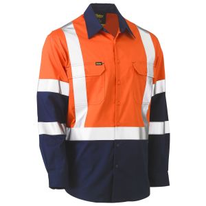 X Taped Biomotion Two Tone Hi Vis Lightweight Drill Shirt