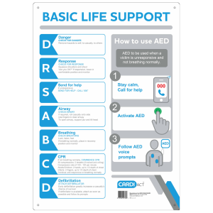 CARDIACT Poly CPR Wall Chart 30cm x 45cm