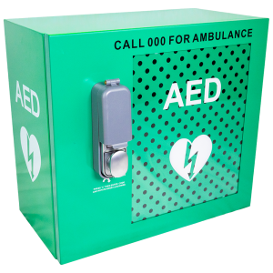CARDIACT Alarmed Outdoor AED Cabinet with Lock 38 x 42 x 22cm