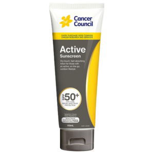 CANCER COUNCIL SPF50+ Active Sunscreen Tube 110mL