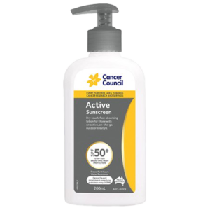 CANCER COUNCIL SPF50+ Active Sunscreen Pump 200mL