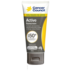 CANCER COUNCIL SPF50+ Active Sunscreen Tube 35mL