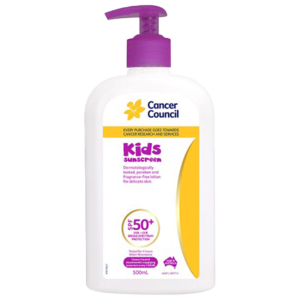 CANCER COUNCIL SPF50+ Kids Sunscreen Pump 500mL