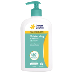 CANCER COUNCIL SPF50+ Moisturising Sunscreen Pump 500mL