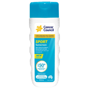CANCER COUNCIL SPF50+ Sport Sunscreen Bottle 200mL