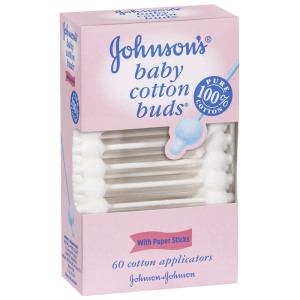 JOHNSON & JOHNSON Contour Cotton Tips Pack/60